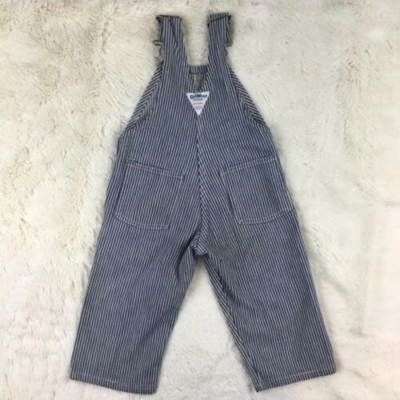 OshKosh B'gosh | Bottoms | Rare Vintage Osh Kosh Boys Striped Overalls ...